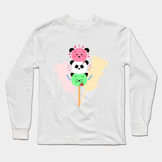 Too Kawaii To Eat! Long Sleeve T-Shirt by PandaPawPaw